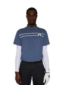 J.Lindeberg - Men's Blue Klas Golf Polo T-Shirt