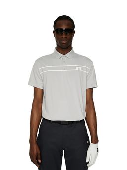 J.Lindeberg - Men's Off White Klas Golf Polo T-Shirt