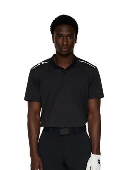 J.Lindeberg - Men's Black Lionel Golf Polo T-Shirt