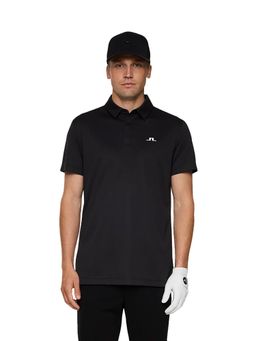 J.Lindeberg - Men's Black Peat Golf Polo T-Shirt