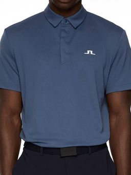 J.Lindeberg - Men's Blue Peat Golf Polo T-Shirt