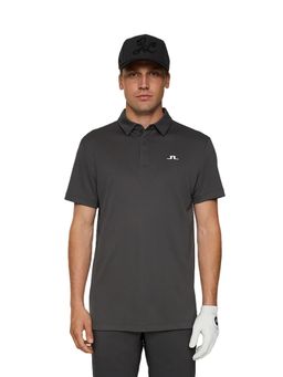 J.Lindeberg - Men's Charcoal Peat Golf Polo T-Shirt
