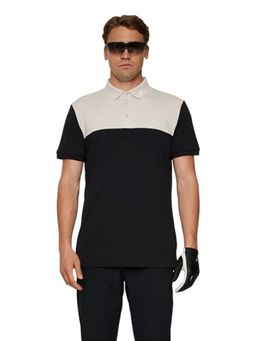 J.Lindeberg - Men's Black Jeff Golf Polo T-Shirt
