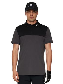J.Lindeberg - Men's Charcoal Jeff Golf Polo T-Shirt