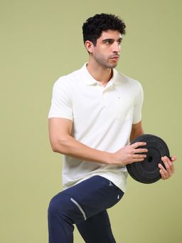 Technosport - Men Solid Slim Fit Polo Sports T-shirt