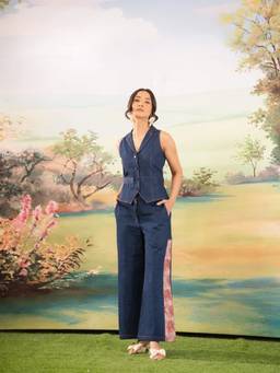 LABEL SHRYESI - Indigo Edit Navy Blue Co-Ord Set