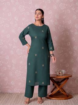ARAMYA - Green Printed Kurta and Pant