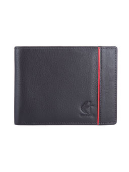 HiLEDER - Rfid Protected Pure Leather Bifold Men's Wallet With 12 Card Slot Black