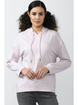 Van Heusen - Womens Solid Purple Hoodie