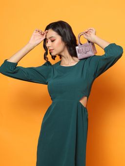 Haute Sauce - Women Purple Textured Handbag