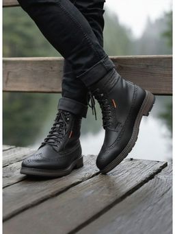 Alberto Torresi - Men Black Sabastian Casual Boots Series 36