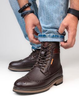 Alberto Torresi - Men Brown Sabastian Casual Boots Series 36
