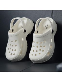 Zoom Shoes - Women White Strap Ultra Soft Comfortable Waterproof Daily Clogs