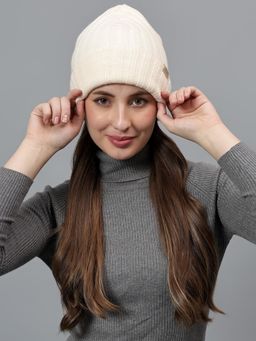 Cantabil - Women Beige Winterwear Beanie