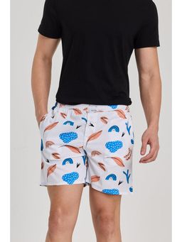 Snitch - White Printed Boxer
