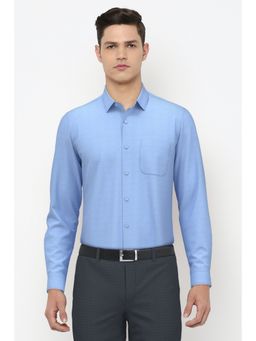 Peter England - Men Blue Regular Fit Formal Shirt