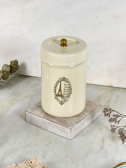 Living With Elan - Off White Canister for Snacks