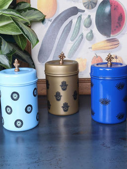 Living With Elan - Stainless Steel Food Storage Jars (Set Of 3)