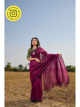 Eternity by Sakshi - Dessert Rose Handloom Saree