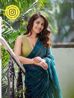 Eternity by Sakshi - Peacock Green Universe Saree