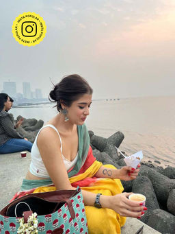 Eternity by Sakshi - Yellow Tie and Dye Saree