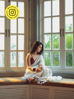 Eternity by Sakshi - Ivory Tara Saree