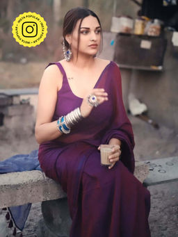 Eternity by Sakshi - Purple Breezy Saree