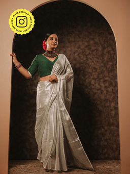 Eternity by Sakshi - Green Leafy Stitched Blouse