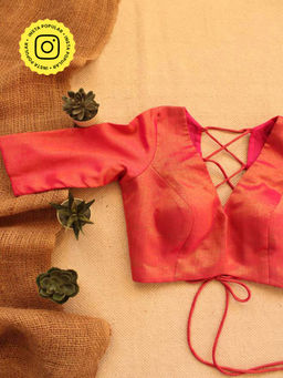 Eternity by Sakshi - Gulaabi Backless Stitched Blouse