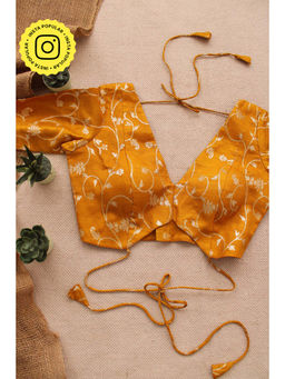 Eternity by Sakshi - Yellow Brocade Stitched Blouse