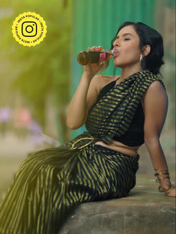 Eternity by Sakshi - Black Mohini Saree