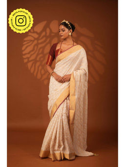 Eternity by Sakshi - White Embrace Saree