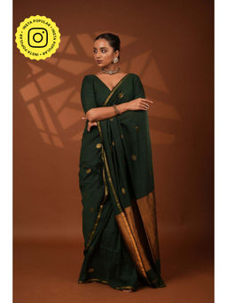 Eternity by Sakshi - Green Polka Saree