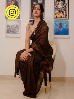 Eternity by Sakshi - Coco Butter Saree Without Blouse