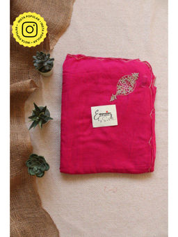 Eternity by Sakshi - Gulaabi Handwork Noor Saree Without Blouse