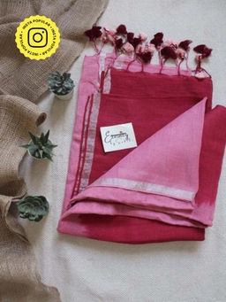 Eternity by Sakshi - Peach Ombre Saree with Unstitched Blouse