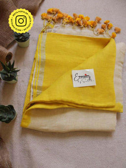 Eternity by Sakshi - Yellow Ombre Saree with Unstitched Blouse