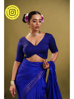 Eternity by Sakshi - Blue Shadow Stitched Blouse