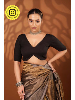 Eternity by Sakshi - Black Shadow Stitched Blouse
