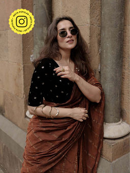 Eternity by Sakshi - Black Sitara Stitched Blouse