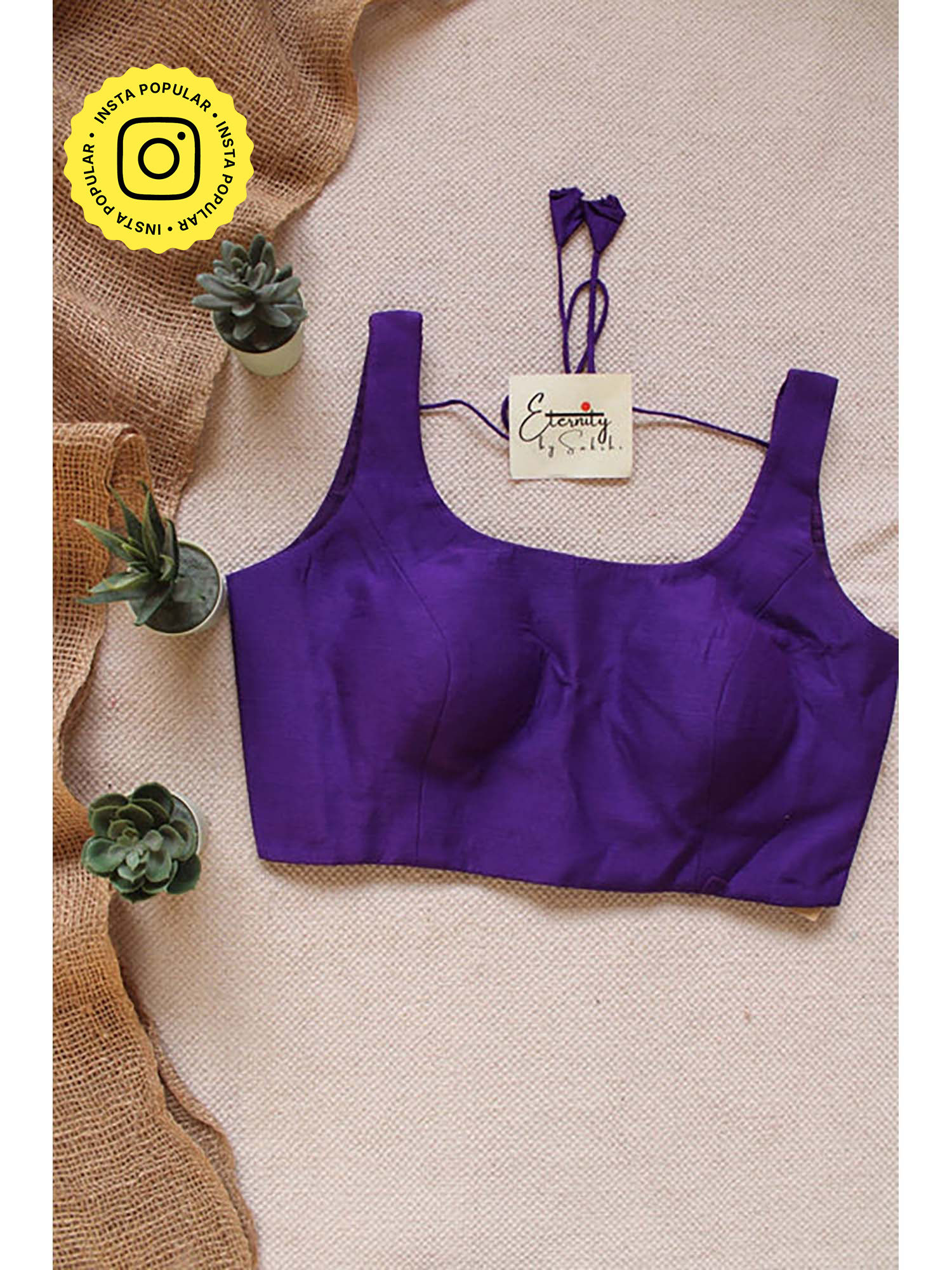 Purple Noorie Stitched Blouse-picture-26