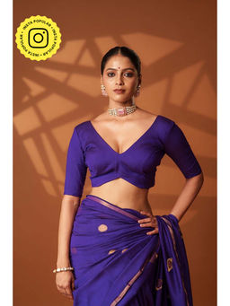 Eternity by Sakshi - Purple Shadow Stitched Blouse