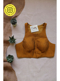 Eternity by Sakshi - Pale Yellow T-Cut Stitched Blouse