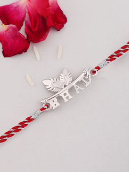 Ornate Jewels - 925 Silver Bhai Thread Rakhi for Brother with Roli Chawal