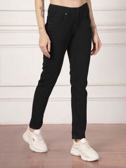 Style Quotient - Women's Black Slim Fit High Rise Stretchable Jeans