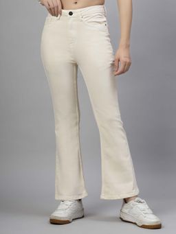 Style Quotient - Women's Off White High Rise Stretchable Jeans