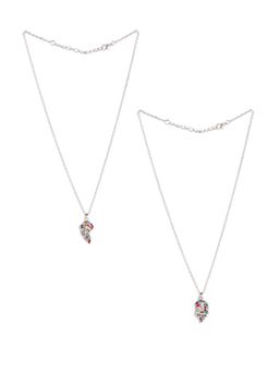 EL REGALO - Necklace for Kids Girls Multi Color (Set of 2)