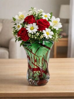 Smokey Cocktail - Regal Cut Crystal Vase - Option B