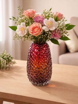 Smokey Cocktail - Royal Prism Glass Vase - Option B