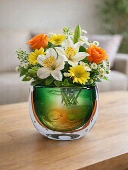 Smokey Cocktail - Timeless Elegance Crystal Vase